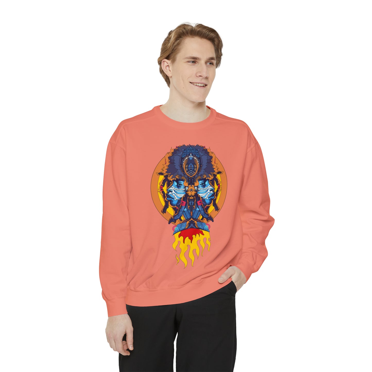 AfroNeo Unisex Garment-Dyed Sweatshirt