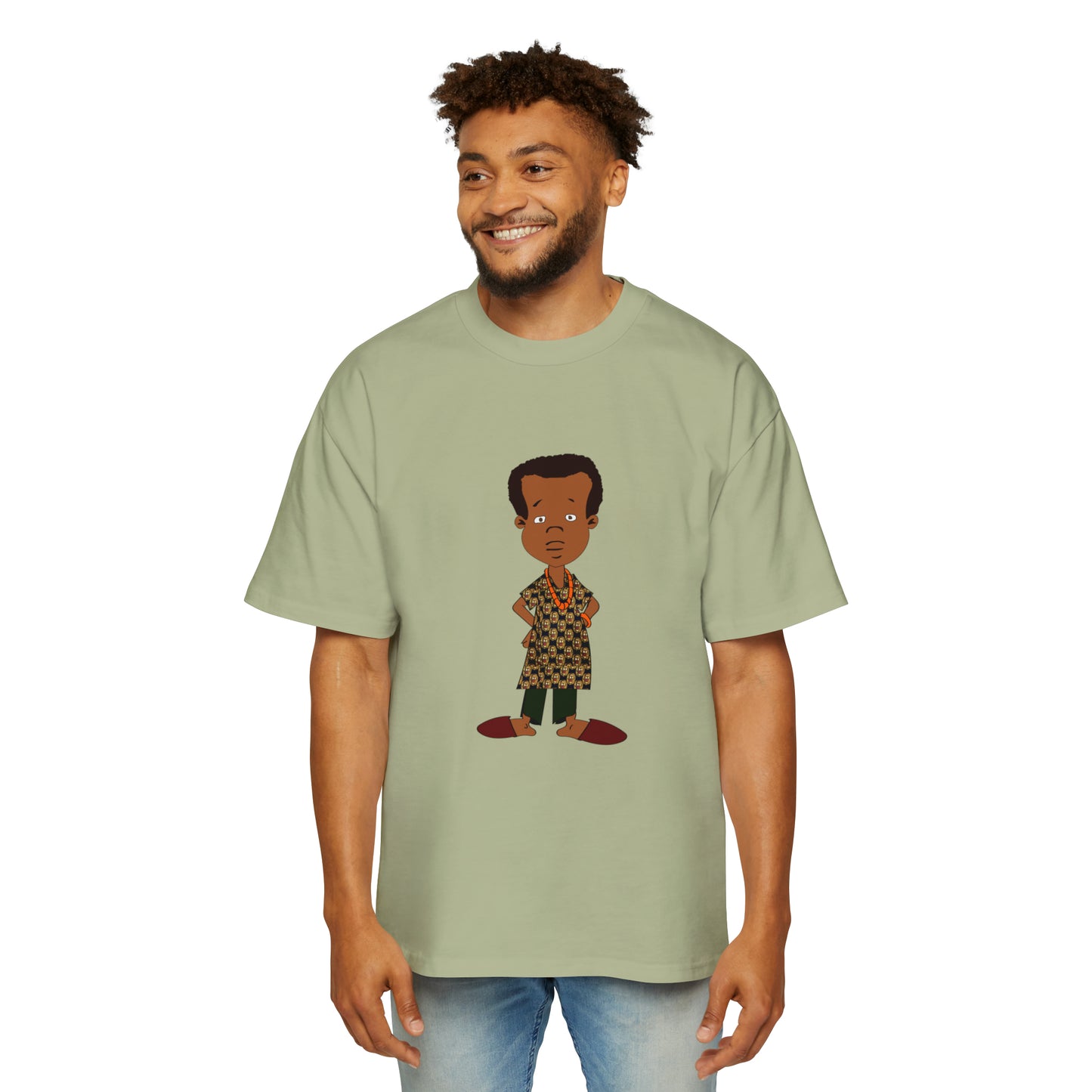 AfroKimbo Men's Heavy Oversized Tee