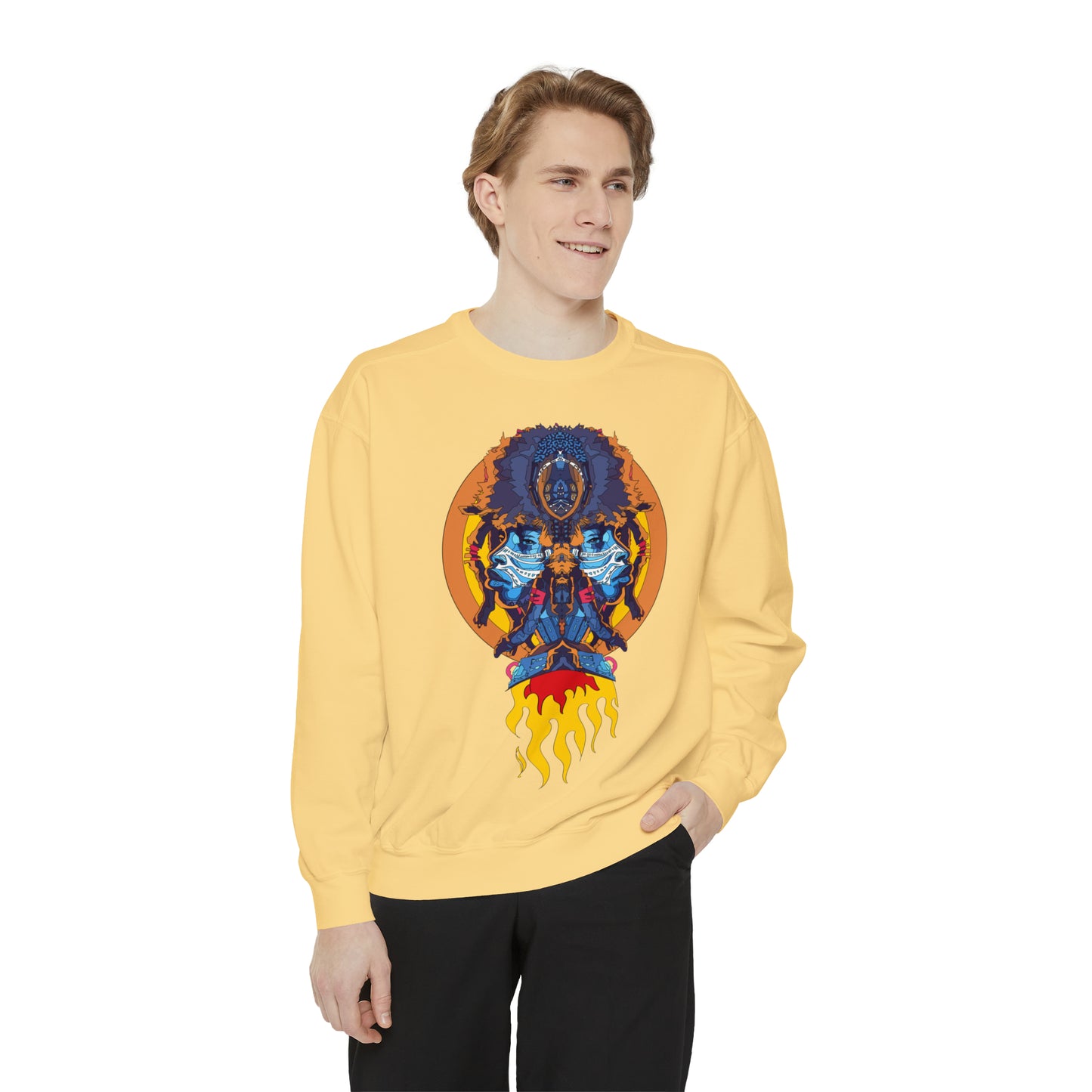 AfroNeo Unisex Garment-Dyed Sweatshirt