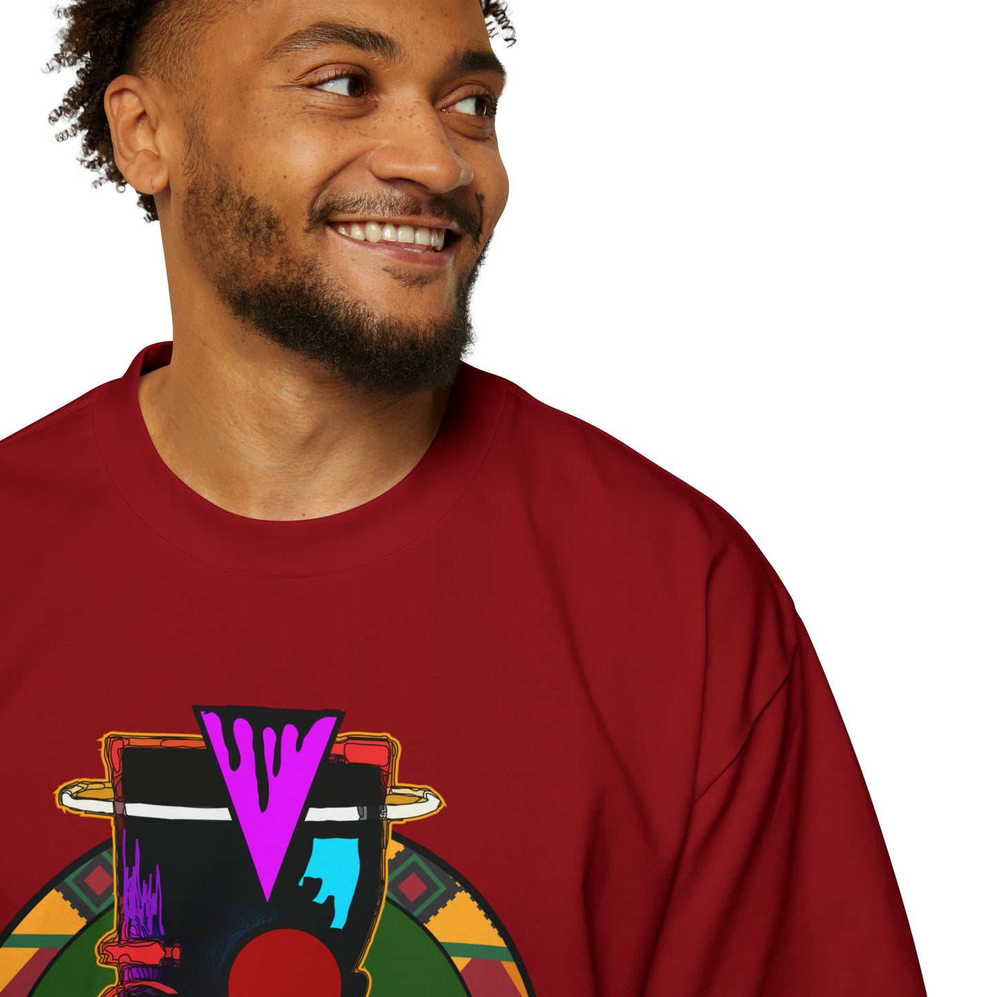 AfroMask Men's Heavy Oversized Tee