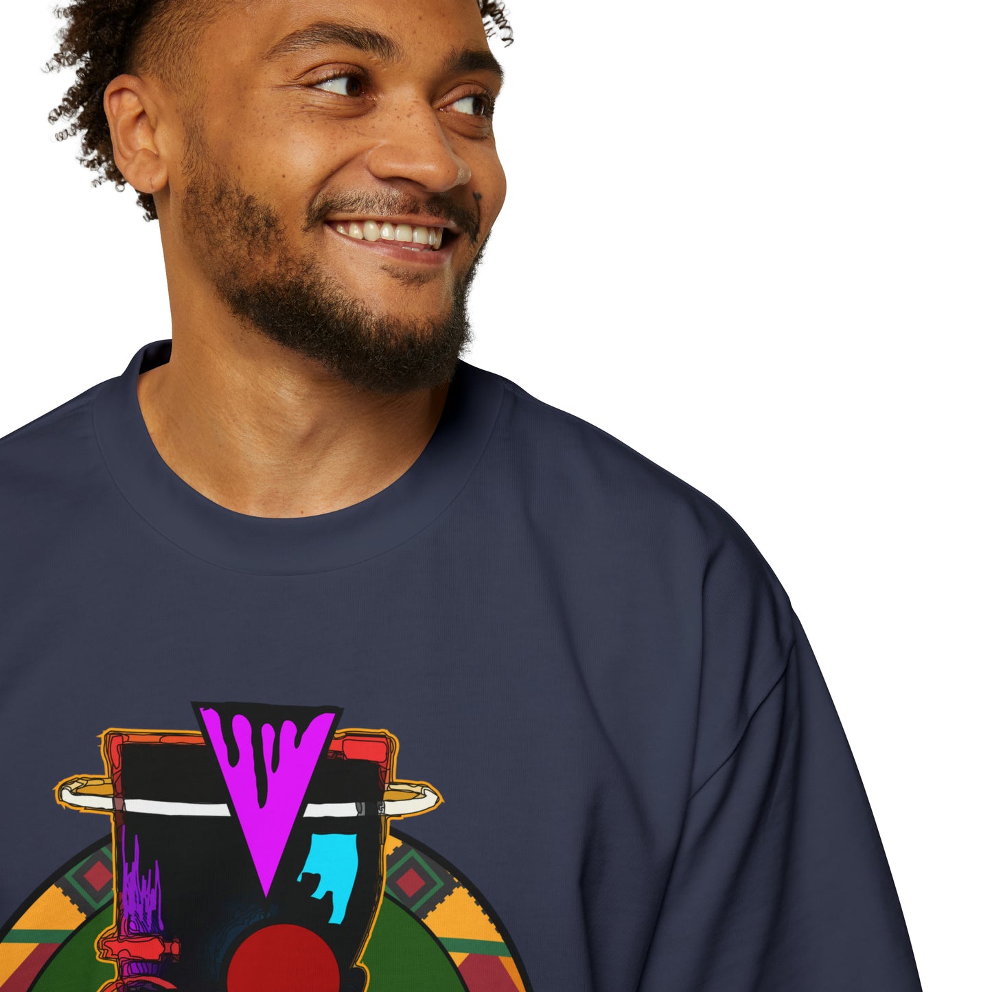 AfroMask Men's Heavy Oversized Tee