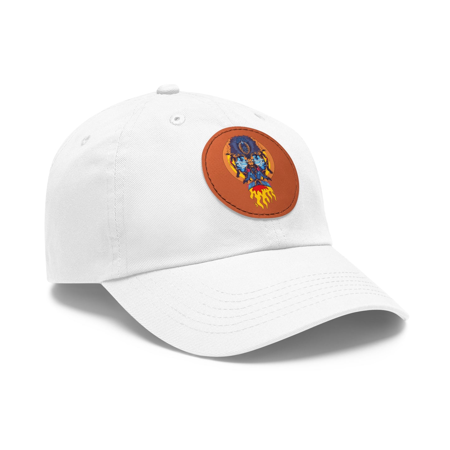 AfroNeo Dad Hat with Leather Patch (Round)