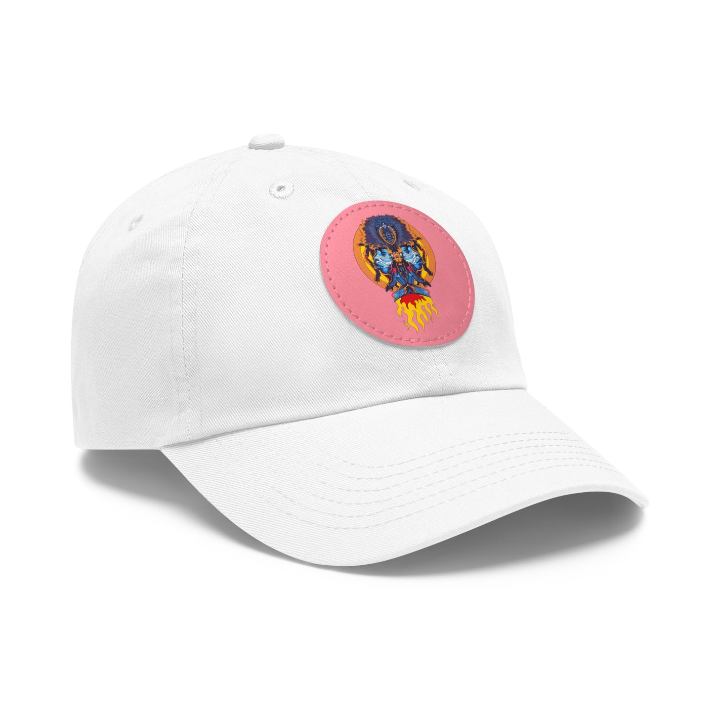 AfroNeo Dad Hat with Leather Patch (Round)