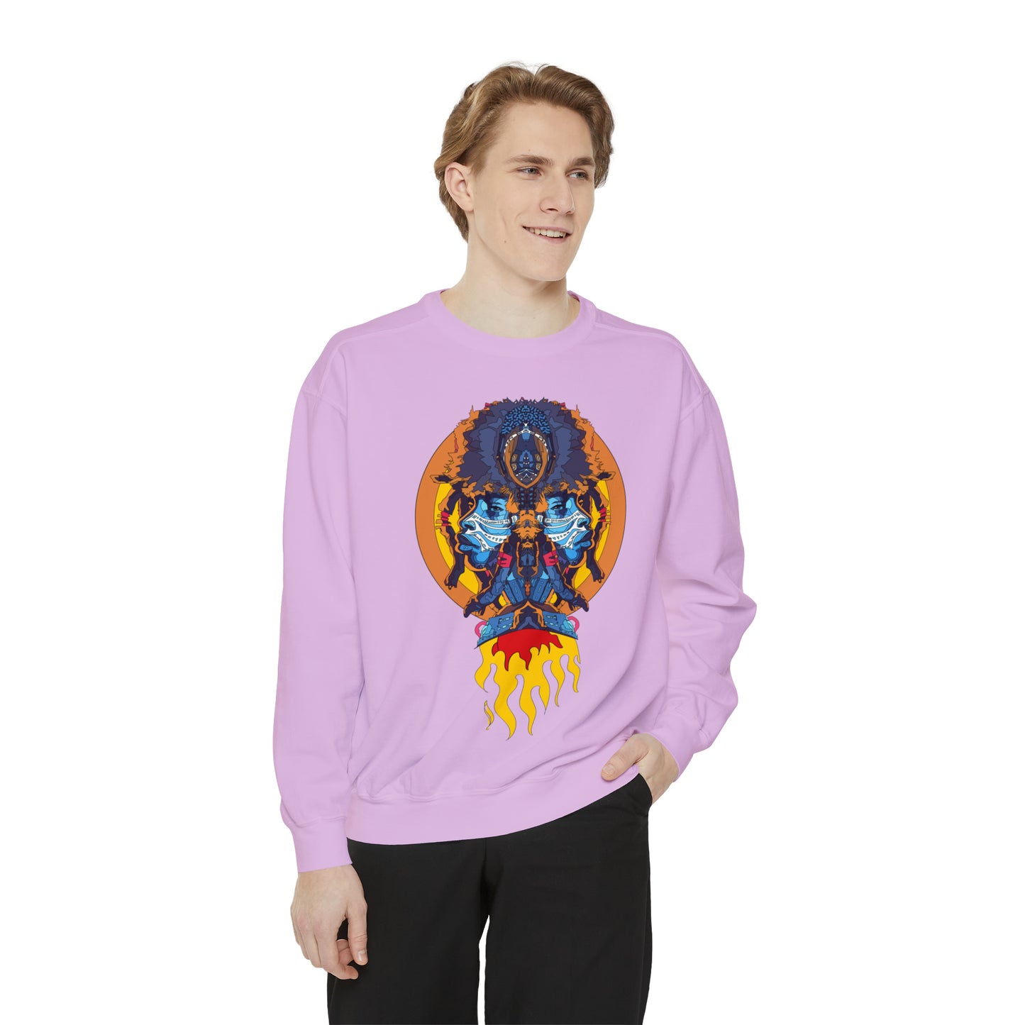 AfroNeo Unisex Garment-Dyed Sweatshirt