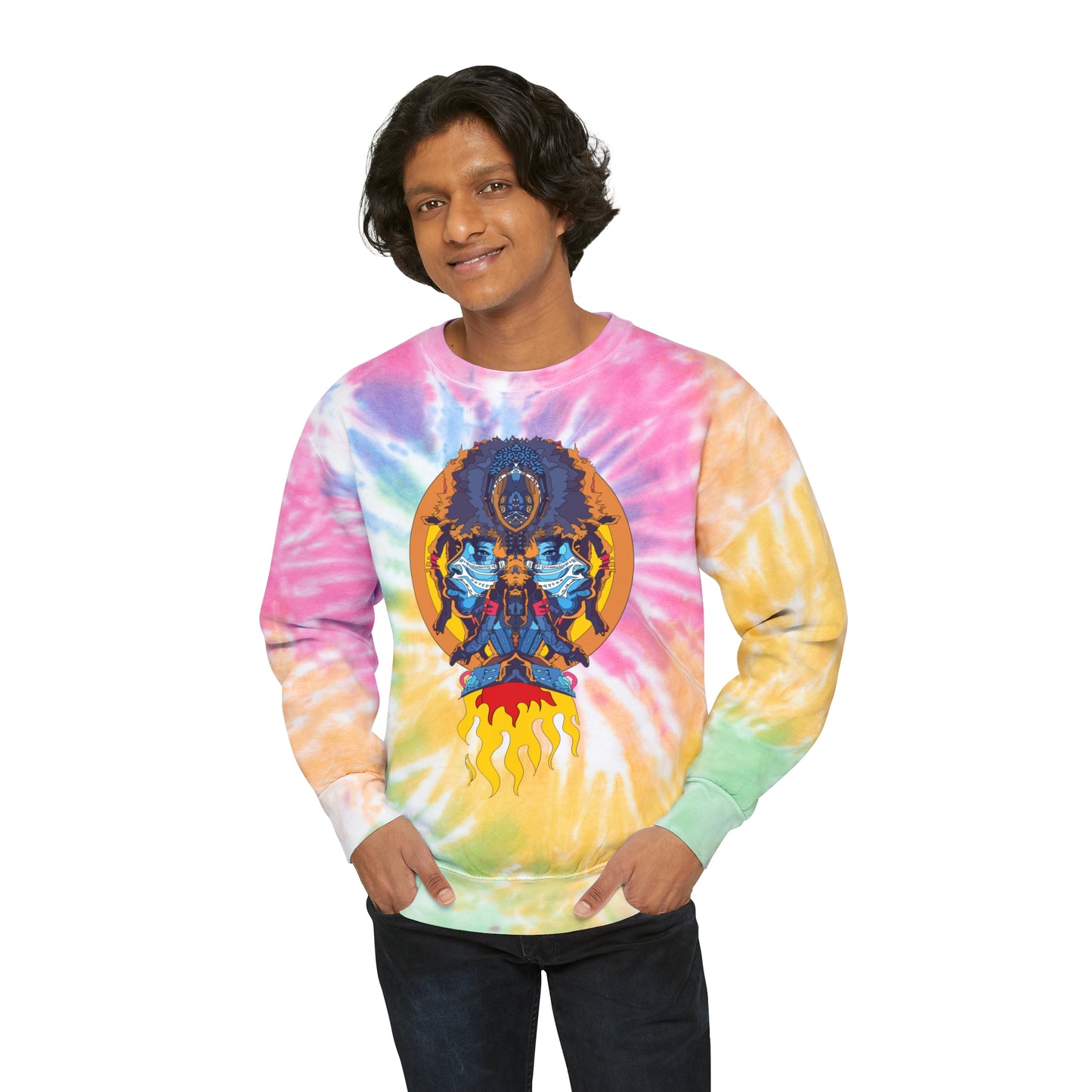 AfroNeo Unisex Tie-Dye Sweatshirt