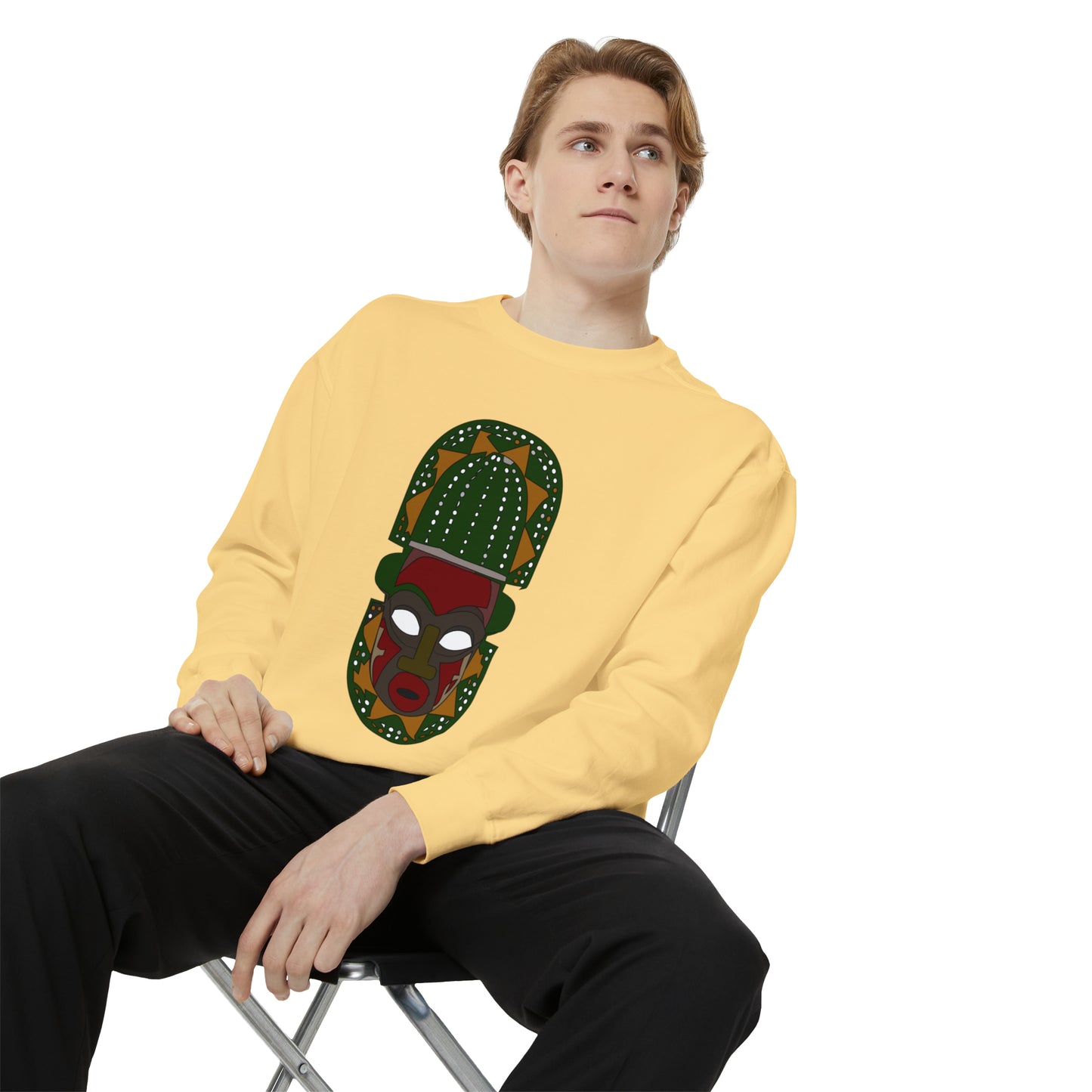 AfroJuju Unisex Garment-Dyed Sweatshirt