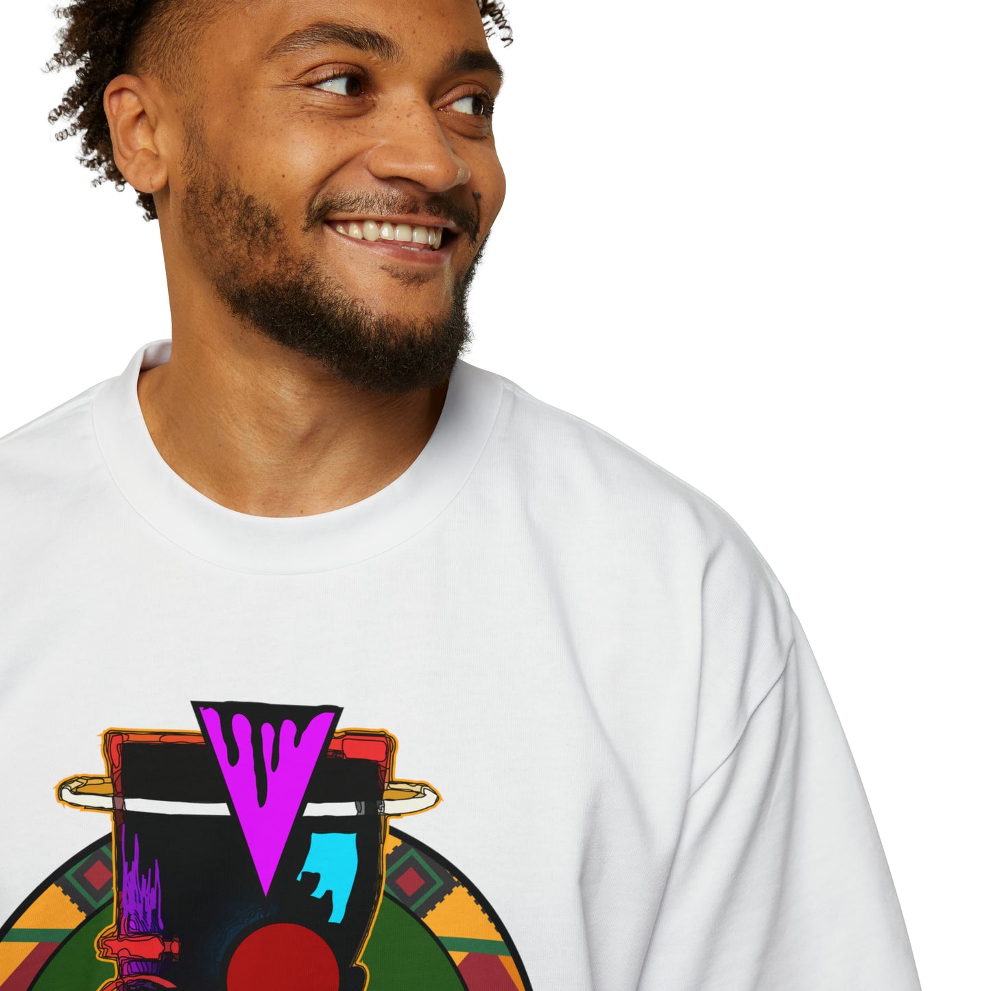 AfroMask Men's Heavy Oversized Tee