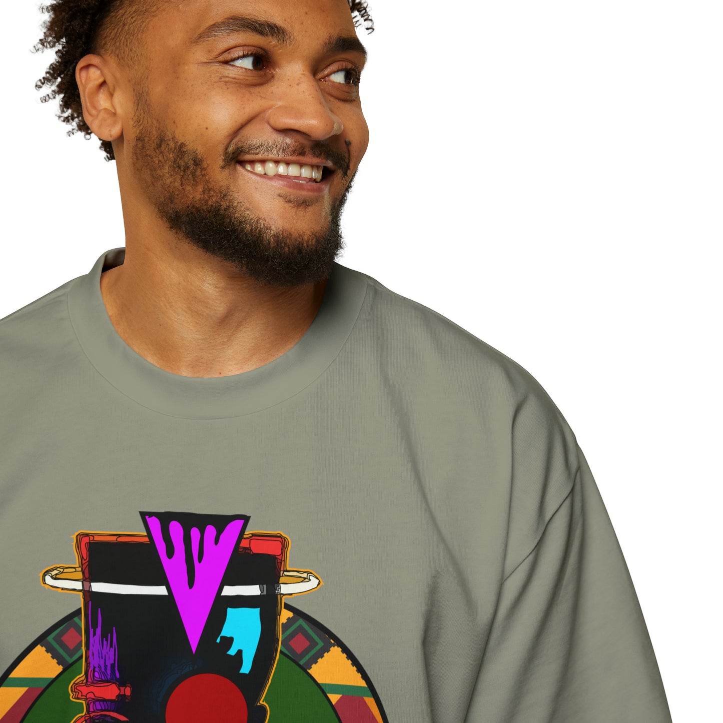 AfroMask Men's Heavy Oversized Tee