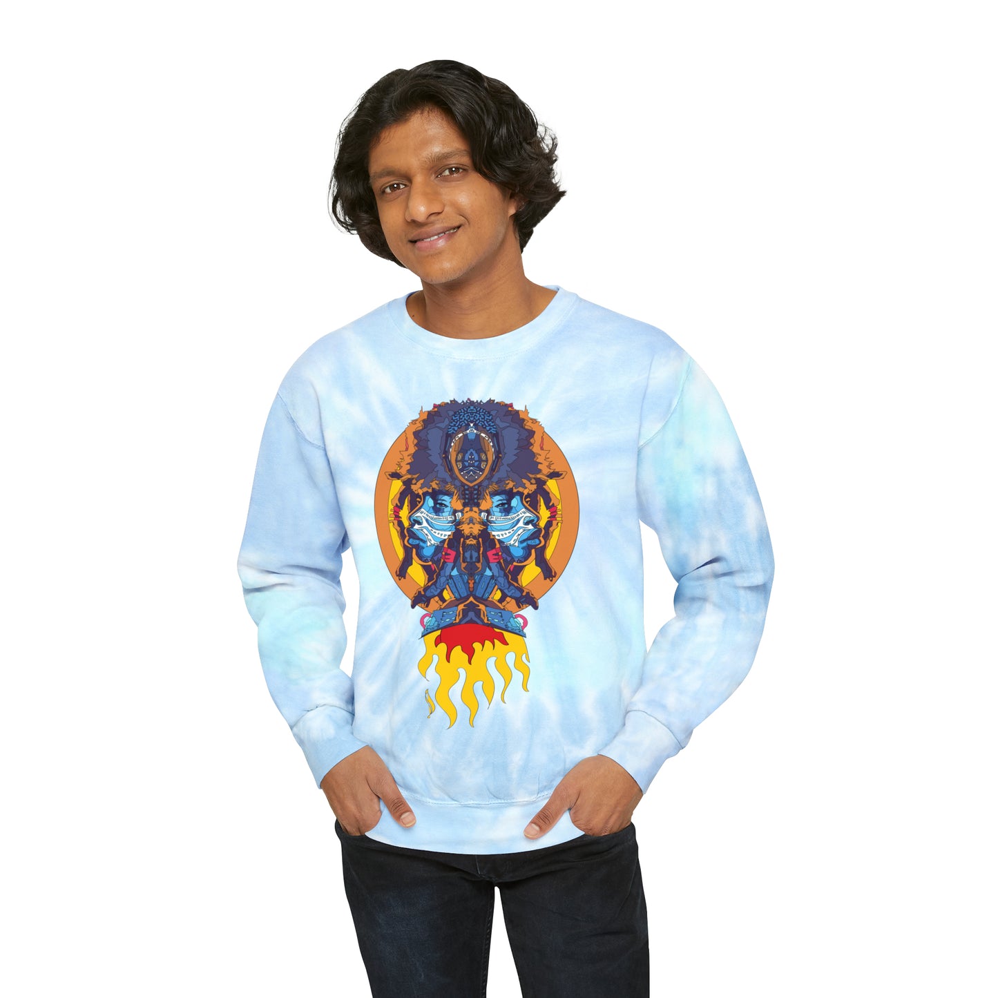 AfroNeo Unisex Tie-Dye Sweatshirt