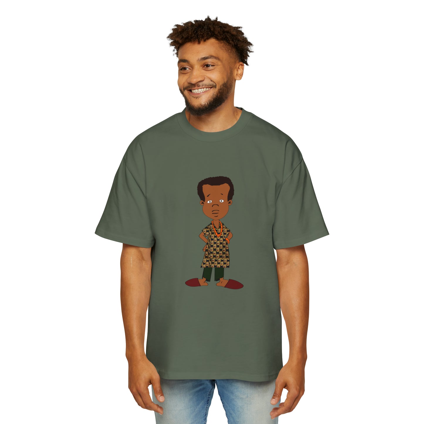 AfroKimbo Men's Heavy Oversized Tee