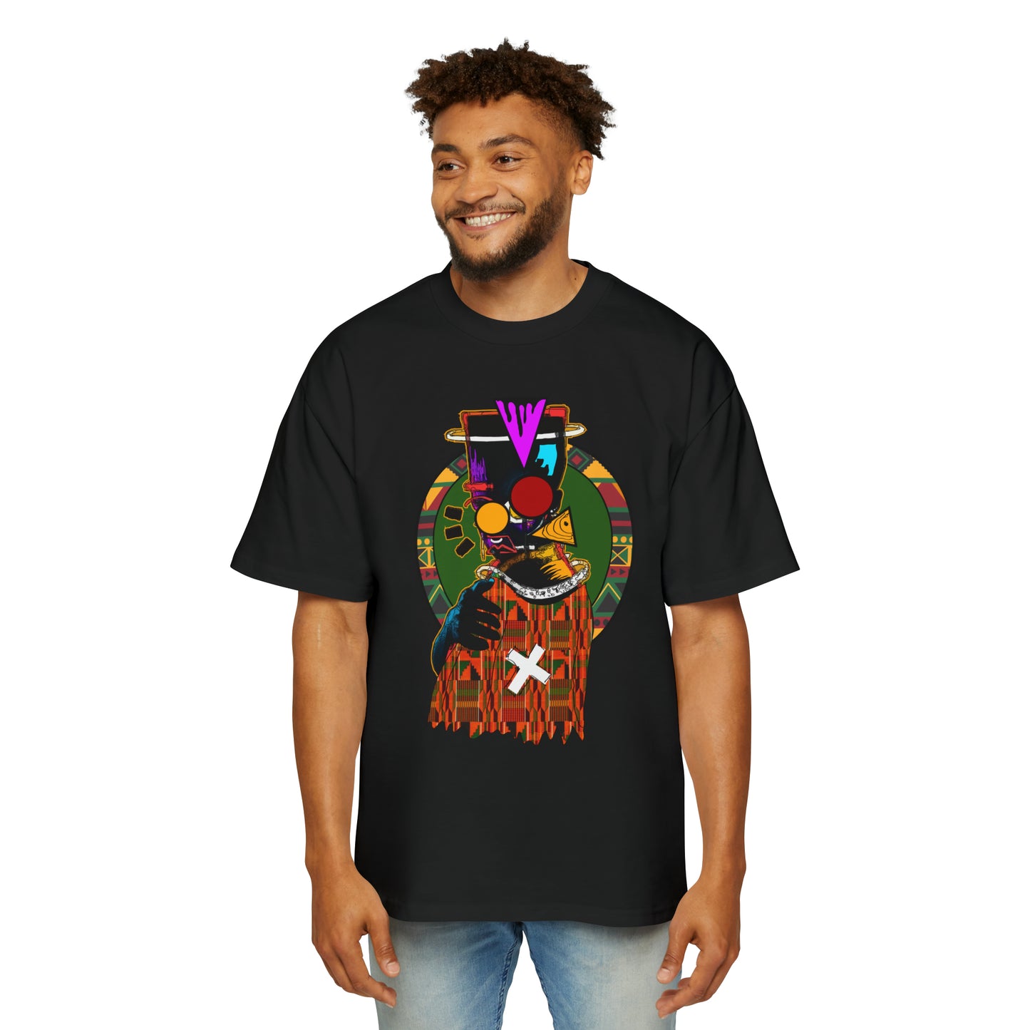 AfroMask Men's Heavy Oversized Tee