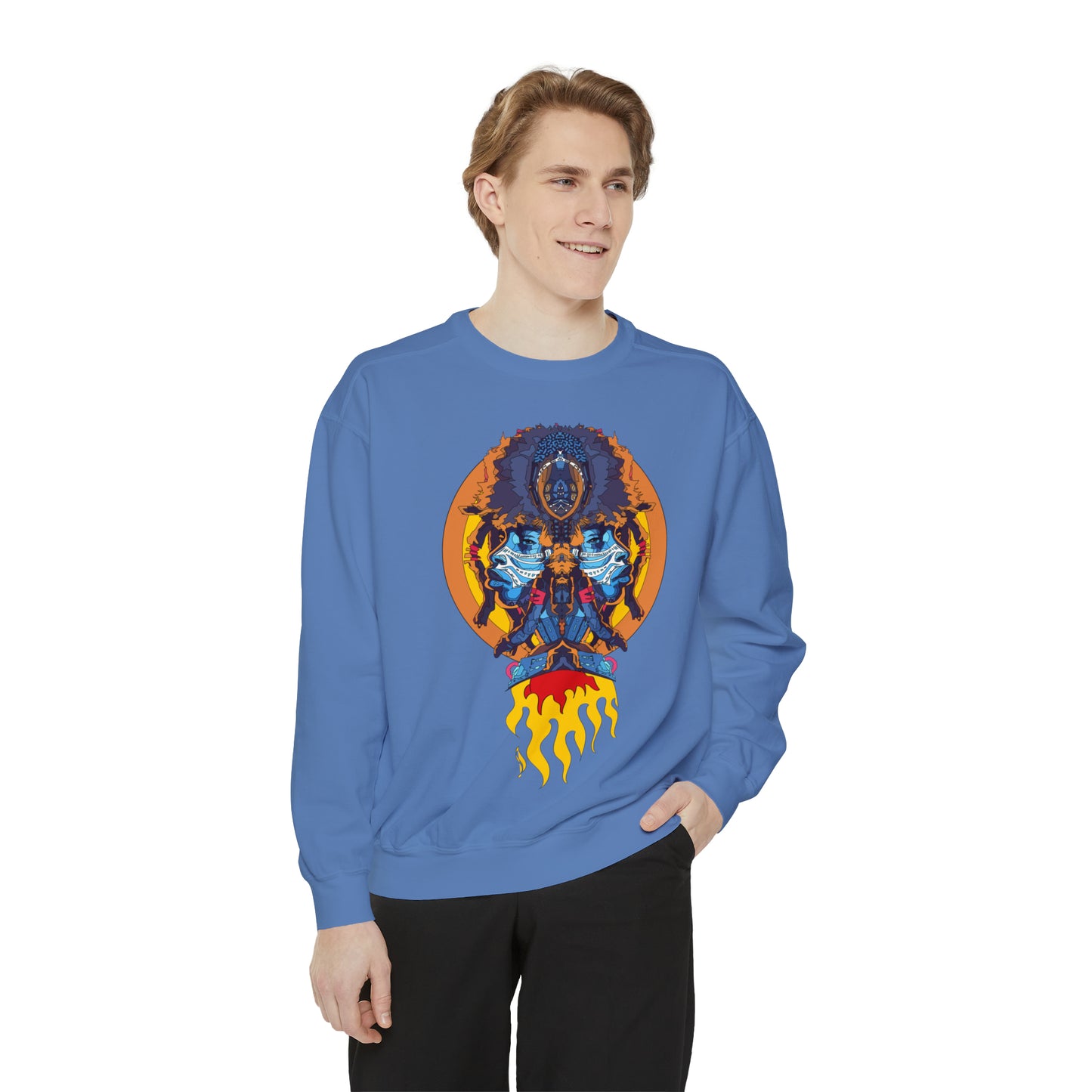 AfroNeo Unisex Garment-Dyed Sweatshirt