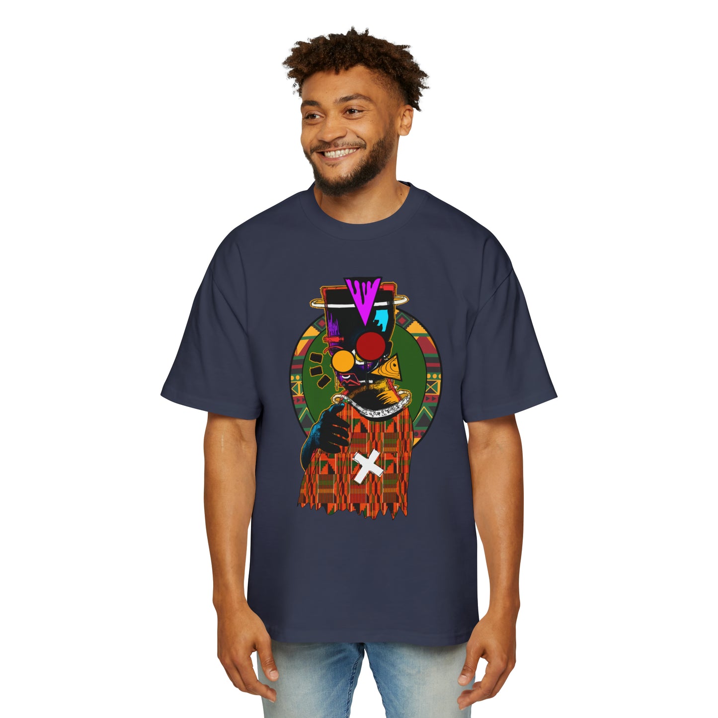 AfroMask Men's Heavy Oversized Tee