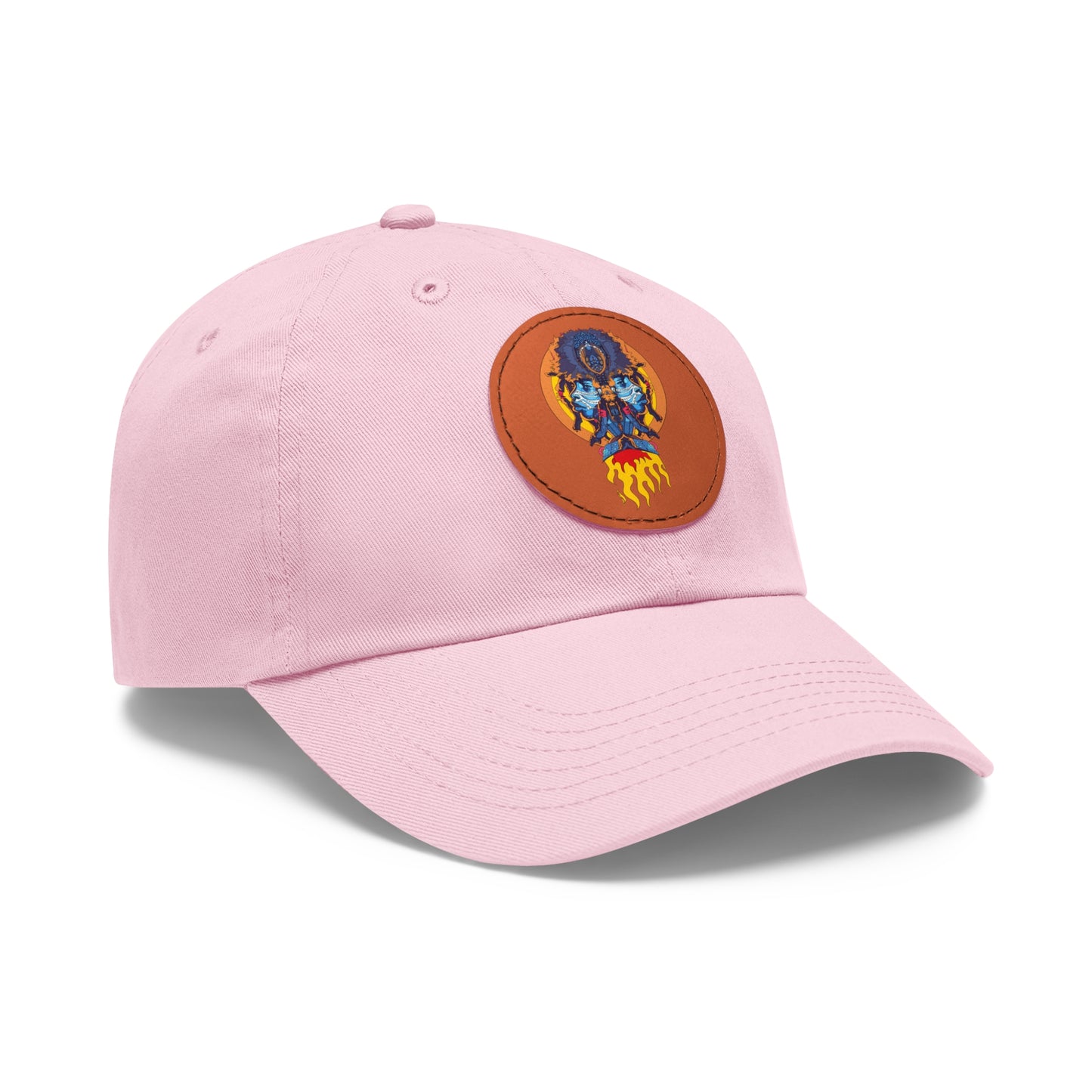 AfroNeo Dad Hat with Leather Patch (Round)