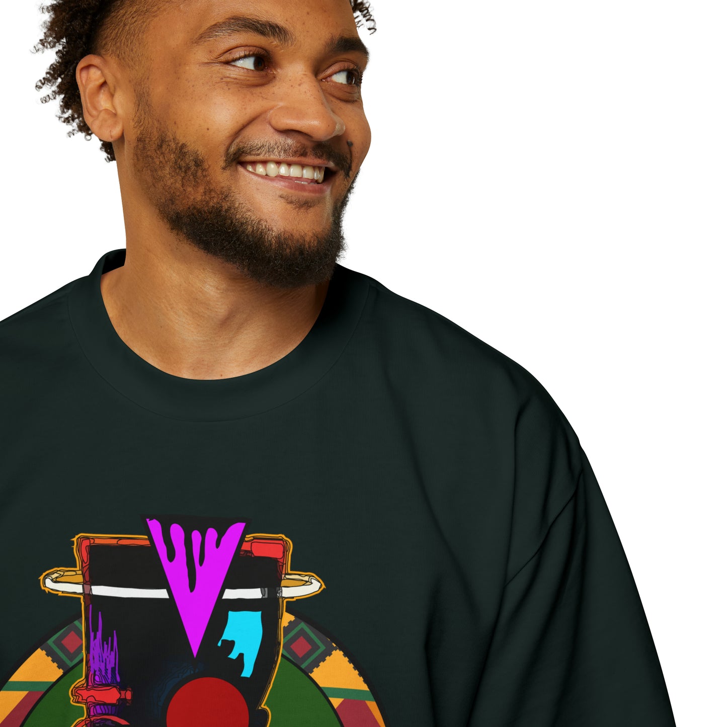 AfroMask Men's Heavy Oversized Tee