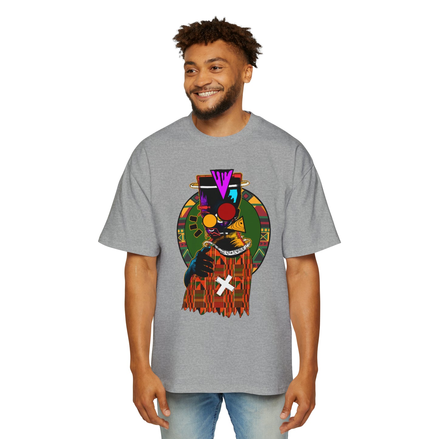 AfroMask Men's Heavy Oversized Tee