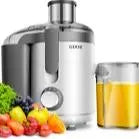 [Best Seller] Juicer with Titanium Enhanced Cut Disc, Dual Speeds Centrifugal Extractor Machines with Optional 2.5"/3” Feed Chute, for Fruits and Veggies, Anti-Drip, Includes Cleaning Brush, Bpa-Free