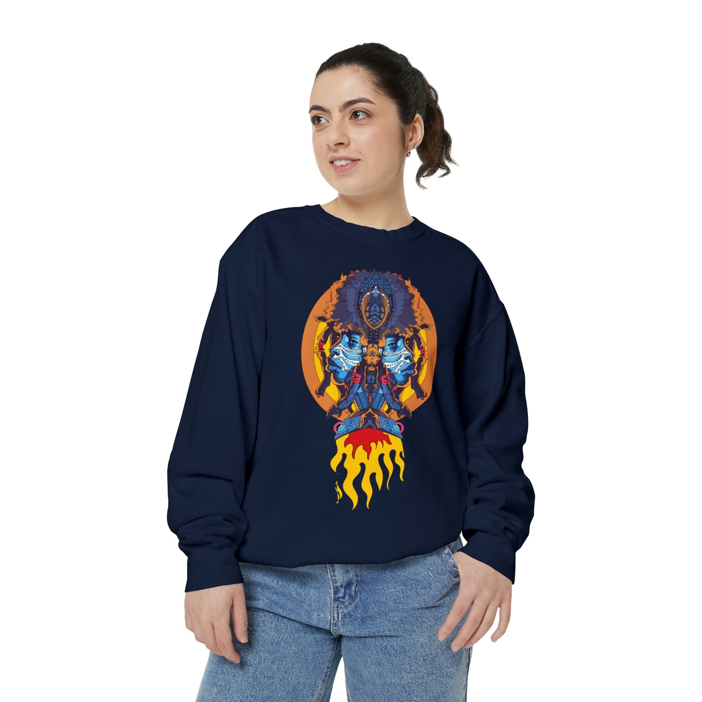 AfroNeo Unisex Garment-Dyed Sweatshirt