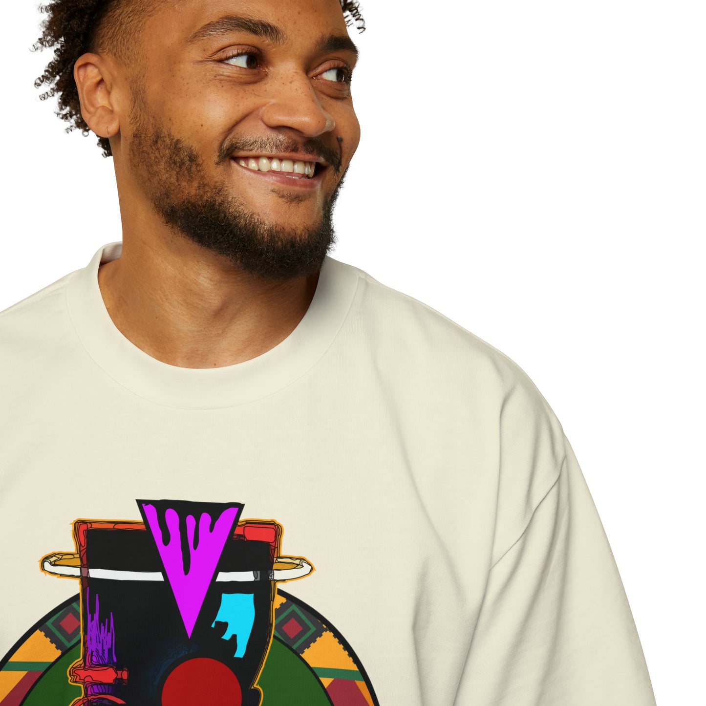 AfroMask Men's Heavy Oversized Tee