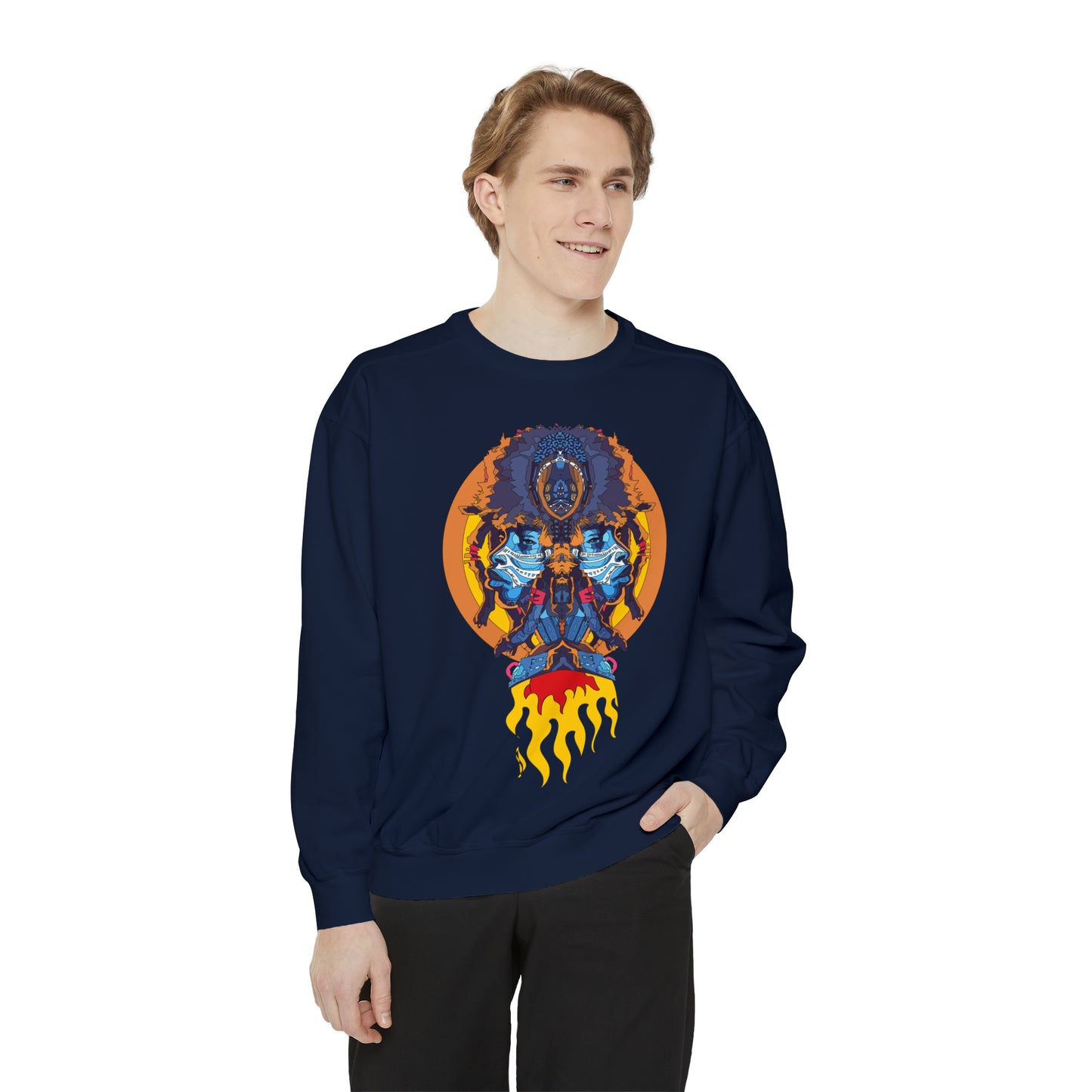 AfroNeo Unisex Garment-Dyed Sweatshirt