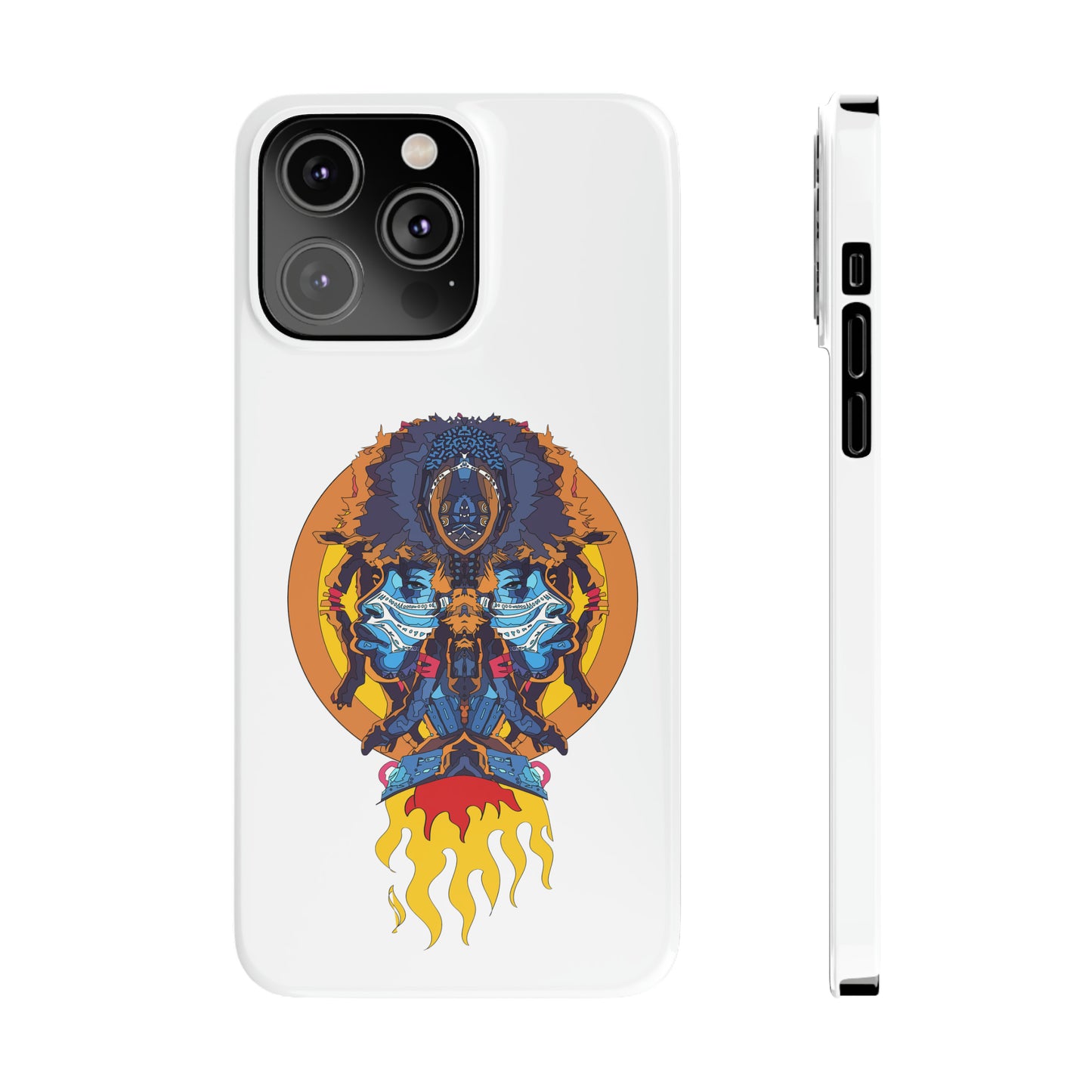 AfroNeo Slim Phone Cases (White)