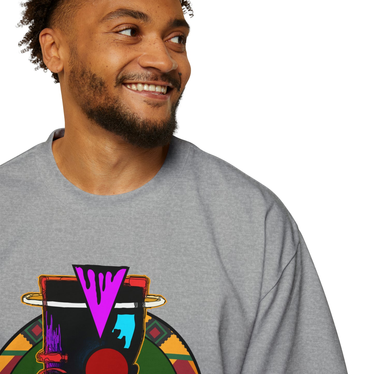 AfroMask Men's Heavy Oversized Tee