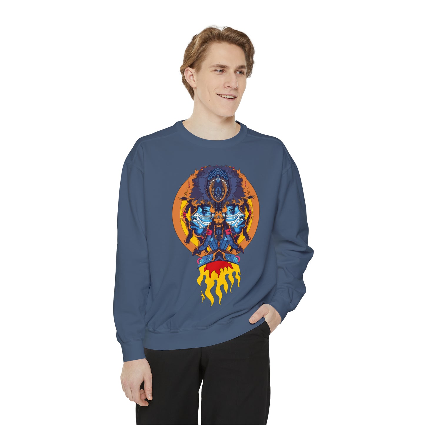 AfroNeo Unisex Garment-Dyed Sweatshirt