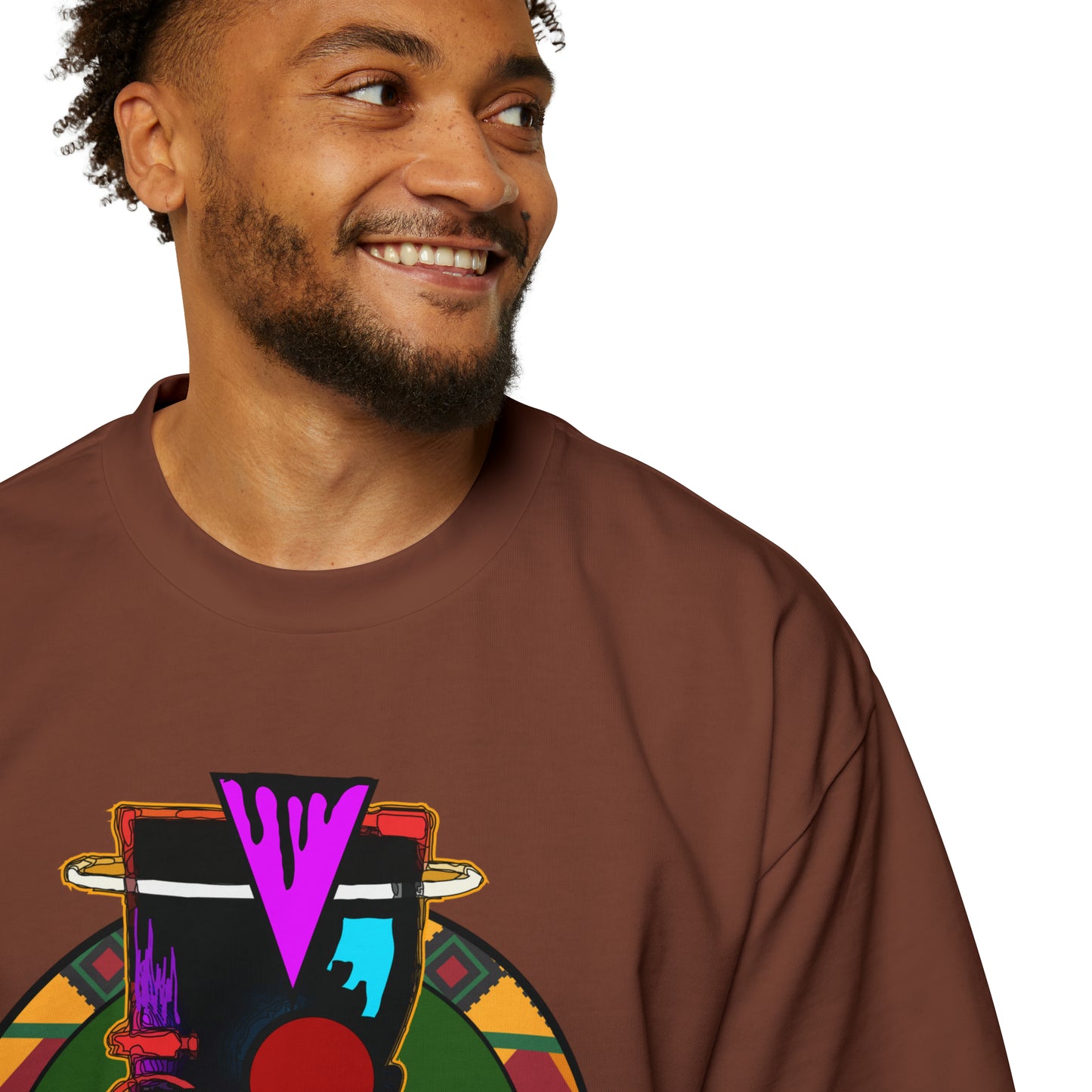 AfroMask Men's Heavy Oversized Tee