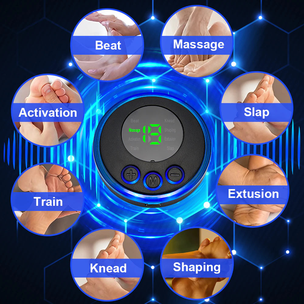 "Revitalize and Soothe Your Feet with the Ultimate Electric Foot Massager - Experience Pain Relief, Enhanced Blood Circulation, and Deep Muscle Relaxation with EMS Acupoints Therapy"