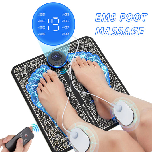 "Revitalize and Soothe Your Feet with the Ultimate Electric Foot Massager - Experience Pain Relief, Enhanced Blood Circulation, and Deep Muscle Relaxation with EMS Acupoints Therapy"